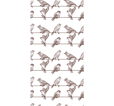 Avian Perched on Limbs blind flowers and plants - TenStickers