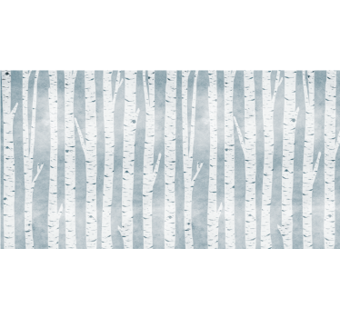 Birch grey pattern tree blind - TenStickers