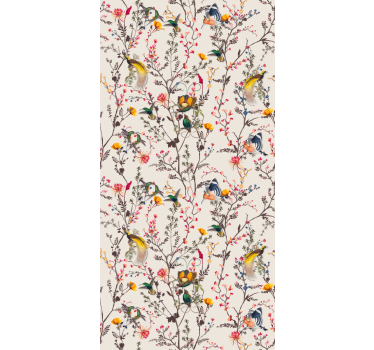Birds and blooms tree blind - TenStickers