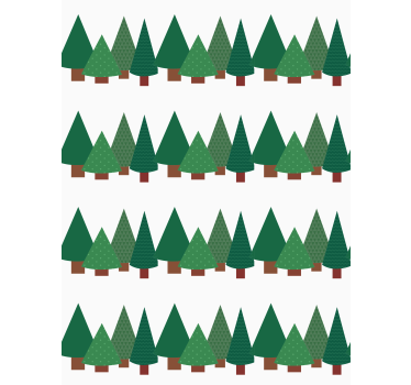 Simple forest pattern tree blind - TenStickers