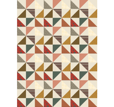 Patchwork geometric  More vintage blind - TenStickers