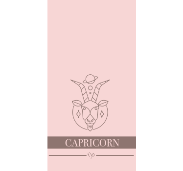 CAPRICORN ASTROLOGICAL SYMBOL customised roller blind - TenStickers