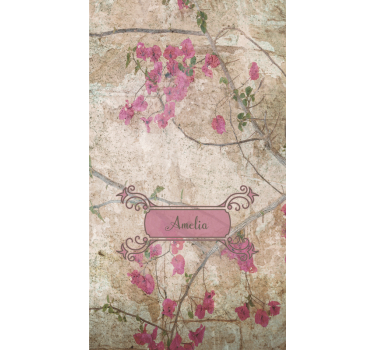 Floral roller blind floral elegance with charm - TenStickers
