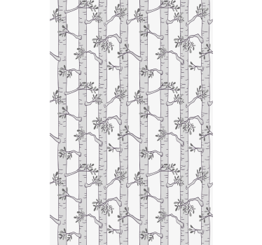 Minimalist grey pattern tree blind - TenStickers