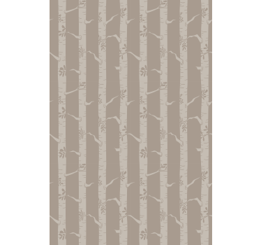 Birch brown pattern tree blind - TenStickers