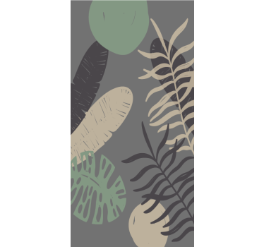 Tropical Greenery Pattern blind flowers and plants - TenStickers