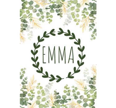 custom laurel wreath Childrens blind - TenStickers