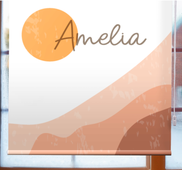 Abstract sunrise design modern blind - TenStickers