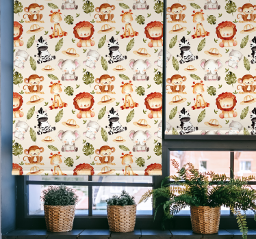 Beige safari Kids blind - TenStickers