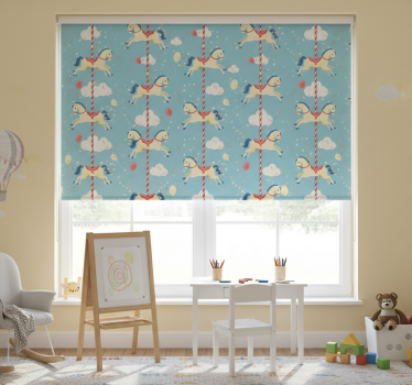Blind children amusement park horse ride pattern - TenStickers