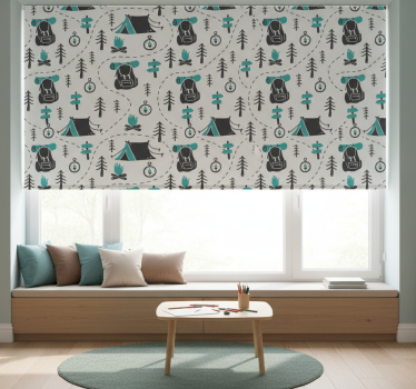 Blind children camping nature design - TenStickers