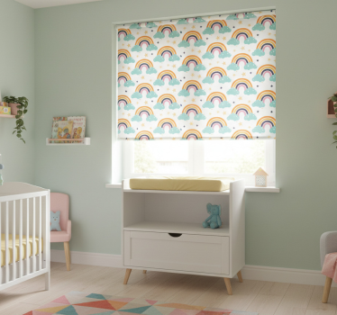 Blind children colorful rainbows with clouds pattern - TenStickers