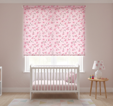 Blind children cute pink flowers - TenStickers