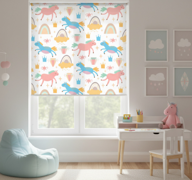Blind children enjoy colorful unicorns and rainbows - TenStickers