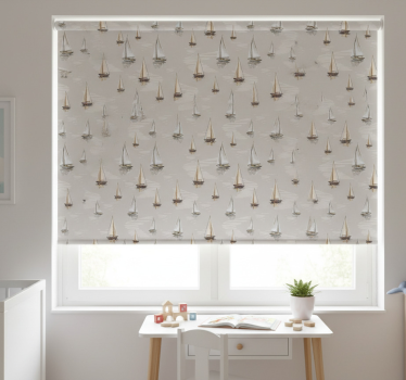 Blind children elegant sailboat pattern - TenStickers