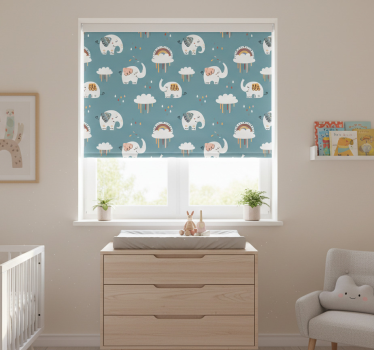 Blind children elephant in the rain - TenStickers