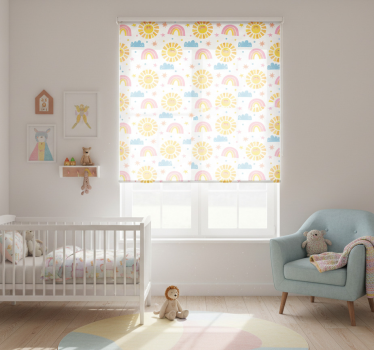 Blind children enjoy rainbows, suns, and clouds - TenStickers