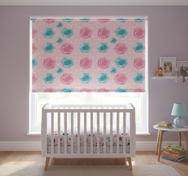 Blind children geometric jewel-toned gems - TenStickers