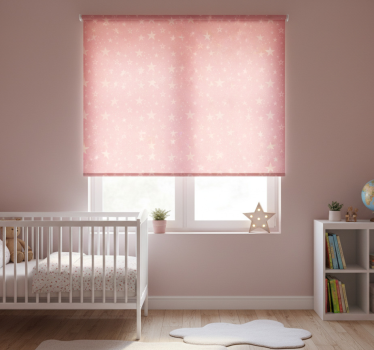 Blind children light pink stars on dark pink - TenStickers