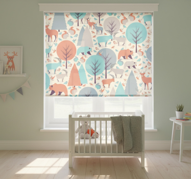 Blind children nordic forest scene sensory experience - TenStickers