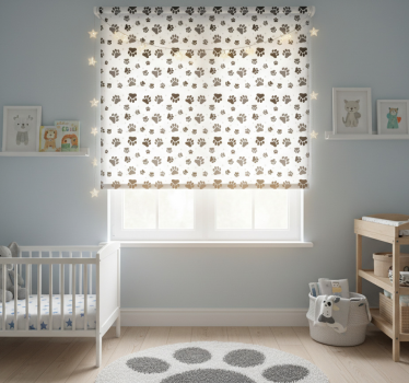 Blind children pet paw print animal backdrop - TenStickers