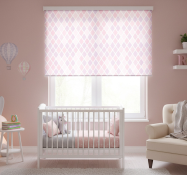 Blind children pink and white rhombuses design - TenStickers