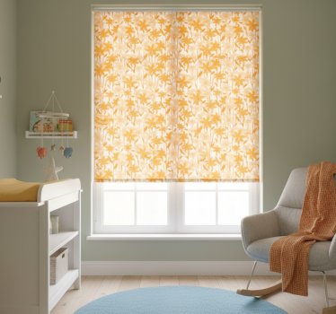 Blind children small cute orange flowers - TenStickers