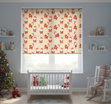 Blind children smiling santa claus and christmas gifts - TenStickers