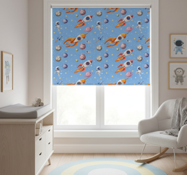 Blind children watercolour baby space pattern - TenStickers