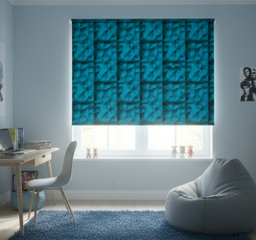 Blind teens blue depths in 3d pattern - TenStickers