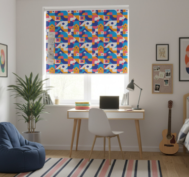 Blind teens colorful geometric shape mosaic - TenStickers