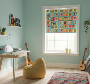 Blind teens colourful checkered design - TenStickers