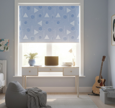 Blind teens geometric blue accessories - TenStickers