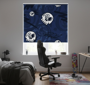 Blind teens graffiti skulls - TenStickers