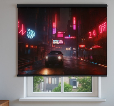 Blind teens in a dystopian night city - TenStickers