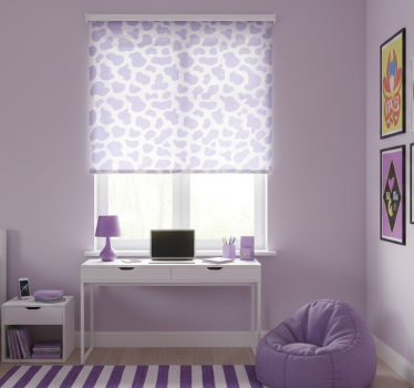 Blind teens in purple cow print design - TenStickers