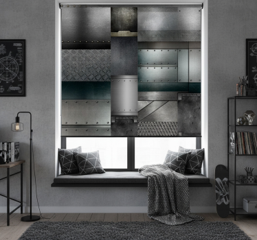 Blind teens metal black blocks pattern - TenStickers