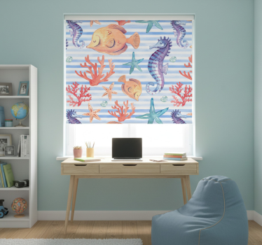 Blind teens ocean creature tiles - TenStickers