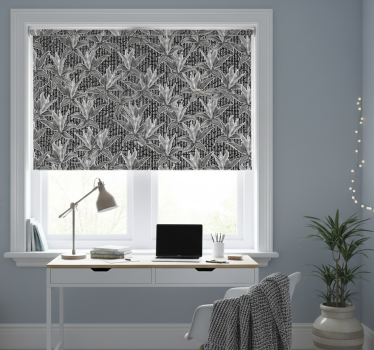 Blind teens outline leaves floral seamless pattern - TenStickers