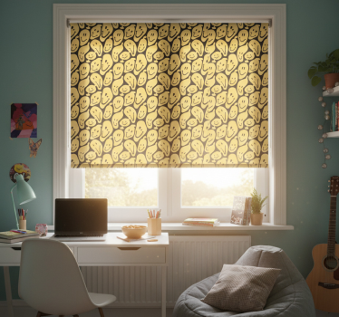 Blind teens smiling faces pattern - TenStickers
