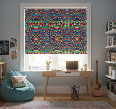 Blind teens vibrant hues flowing patterns - TenStickers