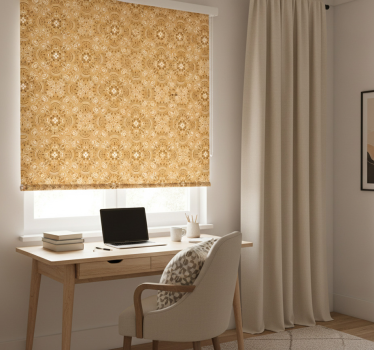 Blind teens vintage beige ornamental pattern - TenStickers
