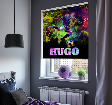 Colorful design football blind - TenStickers