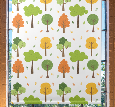 Colorful Pattern tree blind - TenStickers