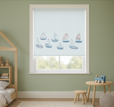 Blue sailing boats blind children - TenStickers