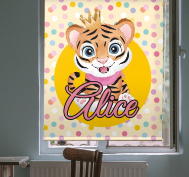 Custom baby tiger blind children - TenStickers