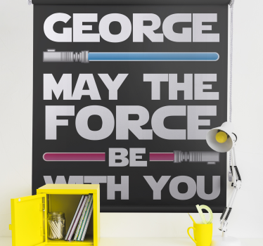 Customizable Sci-Fi Phrase blind films - TenStickers