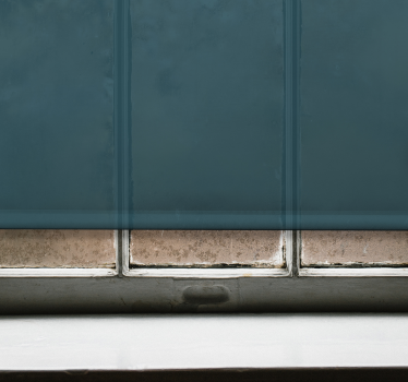 Deep Teal Canvas blackout roller blind - TenStickers