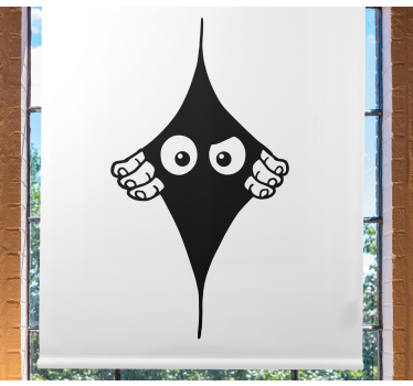 Funny monocolor peeking eyes Original blind - TenStickers