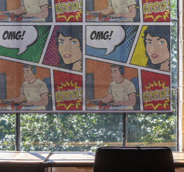 Gamer fun Geek roller blind - TenStickers